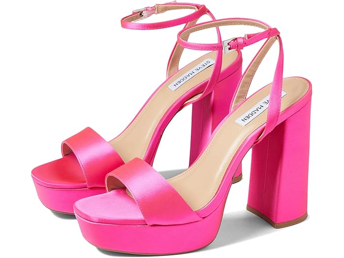 () ƥ֥ޥǥ ǥ å  Steve Madden women Lessa Sandal Pink Sati...