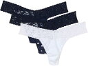 (取寄) ハンキー パンキー レディース コットン ロウ ライズ トング 3-パック Hanky Panky women Cotton Low Rise Tho...