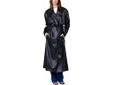 (取寄) ブランクニューヨーク レディース レザー トレンチ コート Blank NYC women Leather Trench Coat Black