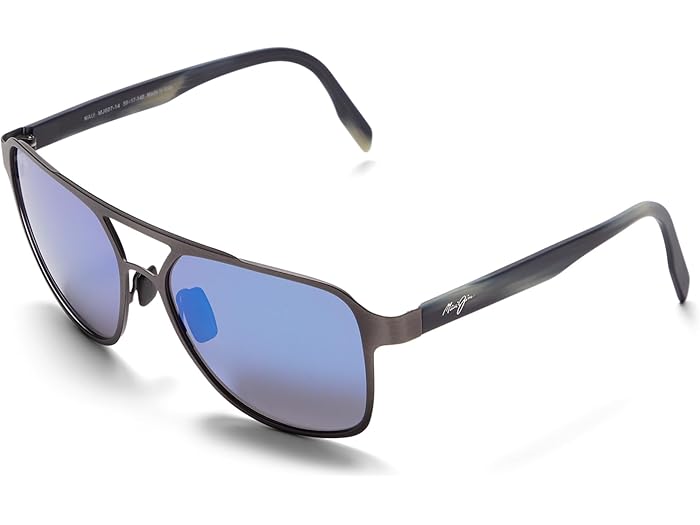 (取寄) マウイ ジム メンズ 2nd リーフ Maui Jim men 2nd Reef Brushed Dark Gunmetal/Blue Hawaii Polarized