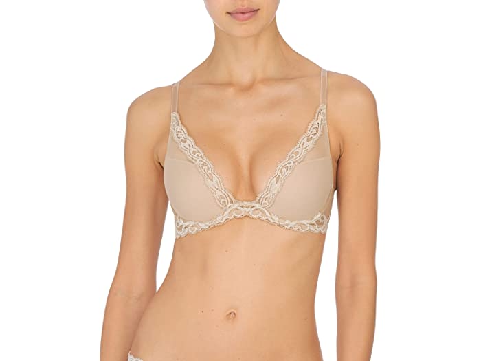 (取寄) ナトリ レディース フェザーズ コンツアー バンジ ブラ 730023 Natori women Feathers Contour Plunge Bra 730023 Caf