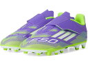 (取寄) アディダス キッズ キッズ クラブ ベルクロ グランド クリーツ (リトル キッド/ビッグ キッド) adidas Kids kids F50 Club Velcro Firm/Multi Ground Cleats (Little Kid/Big Kid) Purple Rush/White/Lucid Lemon