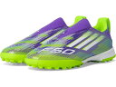 (取寄) アディダス キッズ キッズ リーグ レースレス ターフ クリーツ (リトル キッド/ビッグ キッド) adidas Kids kids F50 League Laceless Turf Cleats (Little Kid/Big Kid) Purple Rush/White/Lucid Lemon