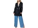 (取寄) ブランクニューヨーク レディース ブラック レザー トレンチ コート Blank NYC women Black Leather Trench Coa...