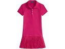 (取寄) ラルフローレン キッズ ガールズ プリーツ ストレッチ メッシュ ポロ ドレス (ビッグ キッド) Polo Ralph Lauren Kids girls Pleated Stretch Mesh Polo Dress (Big Kid) Preppy Pink