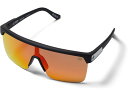 (取寄) スパイ フリン 5050 シールド サングラス Spy Optic Flynn 5050 Shield Sunglasses Matte Black/Happy Boost Polar Orange Mirror(4)