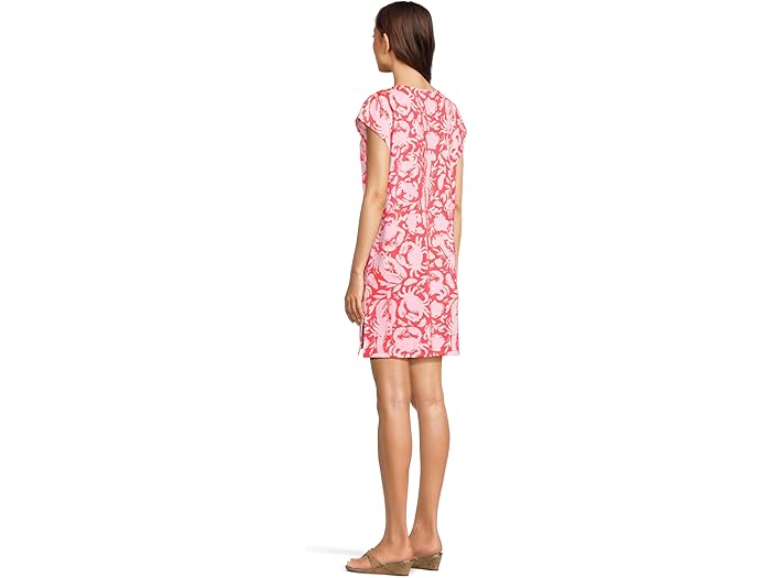 (取寄) リリー ピュリッツァー レディース タリー V-ネック カバーアップ Lilly Pulitzer women Talli V-Neck Coverup Cane Coral Crab Collab