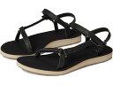 (取寄) テバ レディース オリジナル ユニバーサル スリム リーア Teva women Original Universal Slim Lea Black/Tan(4)