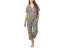 (取寄) ベッドヘッドパジャマズ レディース X トリーナ ターク ショート スリーブ クラシック ストレッチ ジャージ クロップド Pj セット Bedhea...