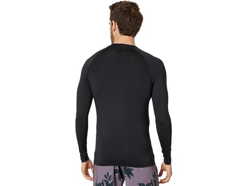 (取寄) クイックシルバー メンズ エブリデイ UPF50 ロング スリーブ ラッシュガード Quiksilver men Everyday UPF50 Long Sleeve Rashguard Black