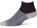 (取寄) スマートウール レディース エブリデイ ケーブル アンクル ブーツ ソックス Smartwool women Everyday Cable Ankle Boot Socks Chalk Violet