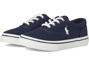 (取寄) ラルフローレン キッズ ボーイズ キートン スニーカー (リトル キッド) Polo Ralph Lauren Kids boys Keaton Sneaker (Little Kid) Navy Canvas/Paperwhite Player Pony