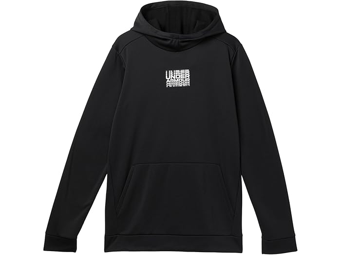 (取寄) アンダーアーマー キッズ ボーイズ アーマー フリース レトロ グラフィック フーディーズ (ビッグ キッズ) Under Armour Kids boys Armour Fleece Retro Graphic Hoodies (Big Kids) Black/White(4)