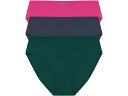 (取寄) ナトリ レディース ブリス ベア コットン ヒップスター 3-パック Natori women Bliss Bare Cotton Hipster 3-Pack Elm/Vintage Navy/Sakura|詳細画像