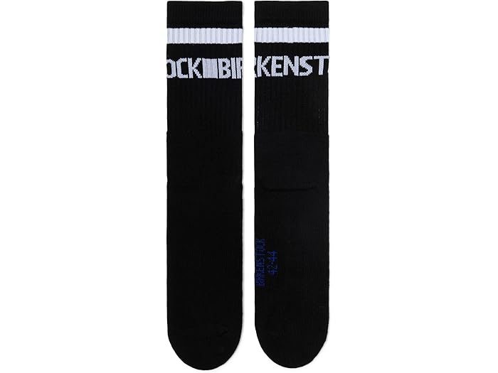 (取寄) ビルケンシュトック コットン クルー ストライプ ソックス Birkenstock Cotton Crew Stripe Socks Black/White