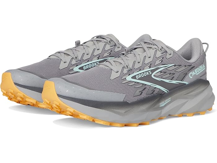 (取寄) ブルックス メンズ カスケーディア 19 Brooks men Cascadia 19 Alloy/Ebony/Orange