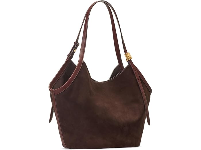 (取寄) ケイトスペード レディース デコ スエード チューリップ トート Kate Spade New York women Deco Suede Tulip Tote Hot Fudge