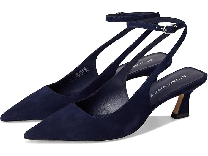 (取寄) スチュアート ワイツマン レディース ヴィニー 50 ストラップ ポンプ Stuart Weitzman women Vinnie 50 Strap Pump Nice Blueのサムネイル