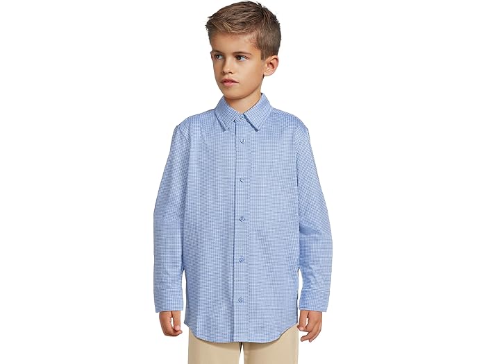 (取寄) ジョンストン&マーフィー キッズ ボーイズ ボーイズ XC フレックス ストレッチ ロング-スローブ シャツ (ビッグ キッド) Johnston & Murphy Kids boys Boys Xc Flex Stretch Long-sleeve Shirt (Big Kid) Blue 1