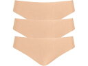 (取寄) コマンドー レディース バター ミッドライズ トング 3-パック Commando women Butter Mid-Rise Thong 3-Pack GP202 Beige(4)