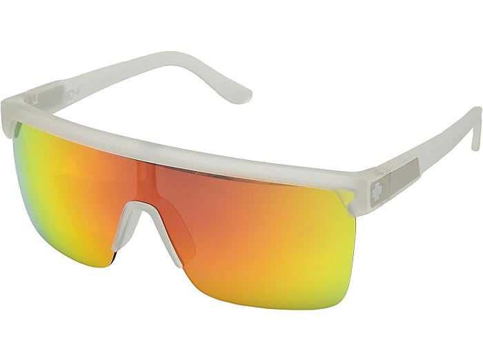 (取寄) スパイ フリン 5050 シールド サングラス Spy Optic Flynn 5050 Shield Sunglasses Matte Crystal/HD Plus Gray Green w/ Red Spectra Mirror