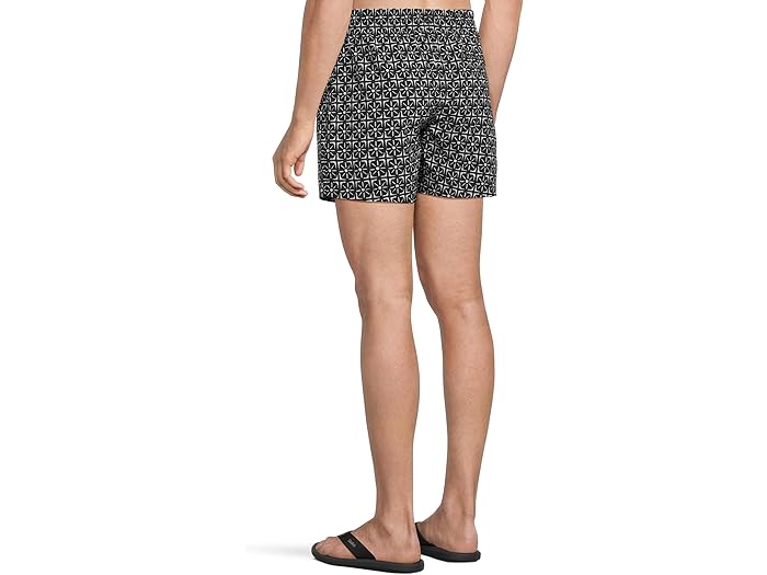 (取寄) チャビーズ メンズ ザ 5.5 ライン スイム Chubbies men The Sundials-black 5.5" (Classic Lined Swim Trunk) Black - Pattern Base (Plaids)