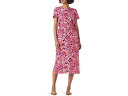 (取寄) ニックゾー レディース ブラード フローラル Ss サイド スリット ミディ ドレス NIC+ZOE women Blurred Floral SS Side Slit Midi Dress Pink Multi