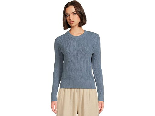 (取寄) リラ P レディース マルチ ステッチ プルオーバー セーター Lilla P women Multi Stitch Pullover Sweater Bluebell
