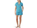 (取寄) ケイトスペード レディース ショート スリーブ ブラッシュ ジャージ ボクサー Pj セット Kate Spade New York women Short Sleeve Brushed Jersey Boxer Pj Set Sheepdogs
