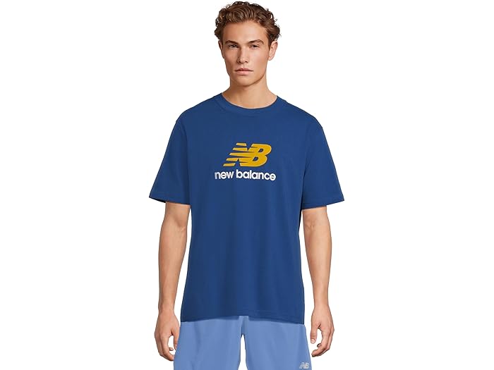 (取寄) ニューバランス メンズ アスレチックス ロゴ T-シャツ New Balance men Athletics Logo T-shirt Galaxy Blue