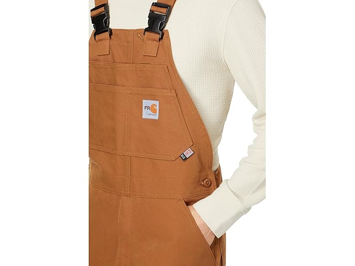 (取寄) カーハート メンズ フレームレジスタント ダック ビブ オーバーオール Carhartt men Flame-Resistant Duck Bib Overalls Carhartt Brown