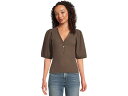 (取寄) メイドウェル レディース ミクシー V ネック パフ ティー Madewell women Mixy V Neck Puff Tee Roasted ...
