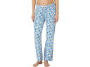 (取寄) ライフイズグッド レディース ドラゴンフライ フローラル パターン ライトウェイト スリープ パンツ Life is Good women Dragonfly Floral Pattern Lightweight Sleep Pants Cornflower Blue|詳細画像