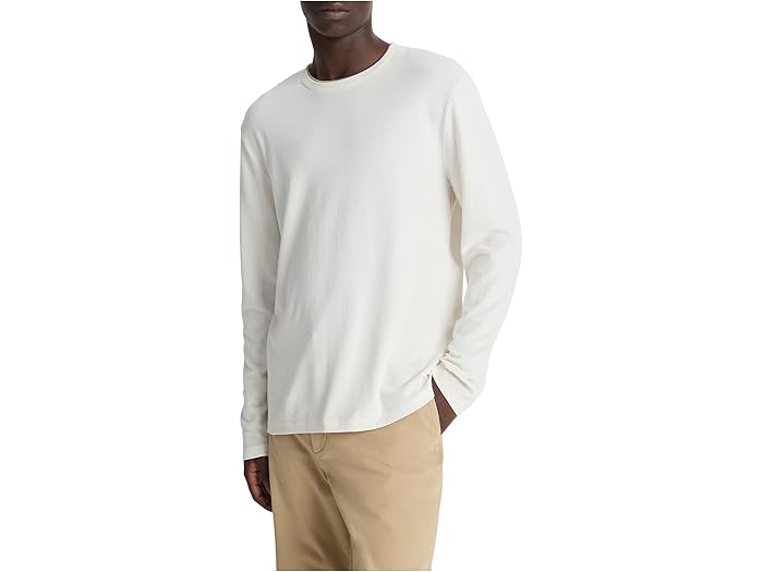 (取寄) ヴィンス メンズ ダブル カラー ロング スリーブ クルー Vince men Microwaffle Double Collar ..