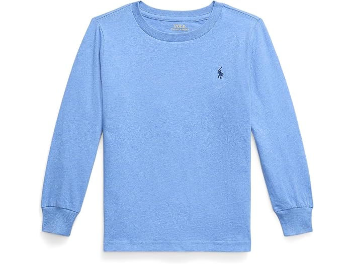 (取寄) ラルフローレン キッズ ボーイズ コットン ジャージ ロング スリーブ ティー (トドラー/リトル キッド) Polo Ralph Lauren Kids boys Cotton Jersey Long Sleeve Tee (Toddler/Little Kid) Soft Royal Heather