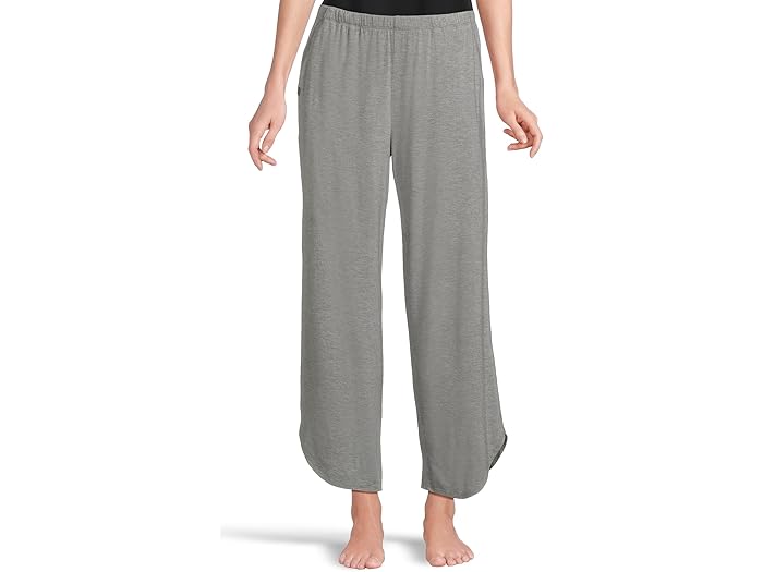 (取寄) ベアフットドリームス レディース ウルトラ ソフト ジャージ カーブ ヘム クロップド パンツ Barefoot Dreams women Ultra Soft Jersey Curved Hem Cropped Pant Heathered Gray