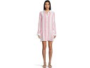 (取寄) トミーバハマ レディース ラグビー ビーチ ストライプ ボーイフレンズ シャツ カバー-アップ Tommy Bahama women Rugby Beach Stripe Boyfriend Shirt Cover-Up Coral Coast