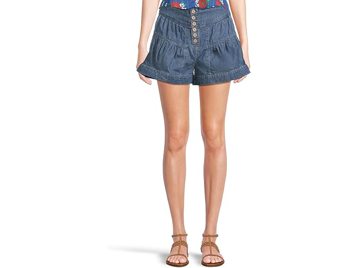 (取寄) フリーピープル レディース フラー デニム ショーツ Free People women Fleur Denim Shorts True Blue