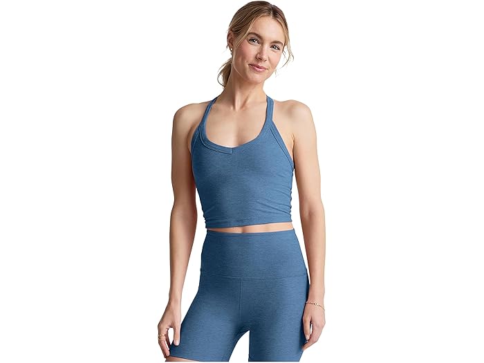 楽天スウィートラグ（取寄） ビヨンドヨガ レディース スペースダイ オン ザ アップ クロップド タンク Beyond Yoga women Spacedye On The Up Cropped Tank Washed Denim