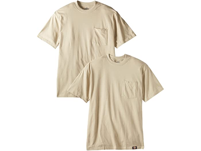 (取寄) ディッキーズ メンズ メンズ ショート スリーブ ポケット Dickies men Mens Short Sleeve Pocket T-Shirts Two-Pack Desert Sand