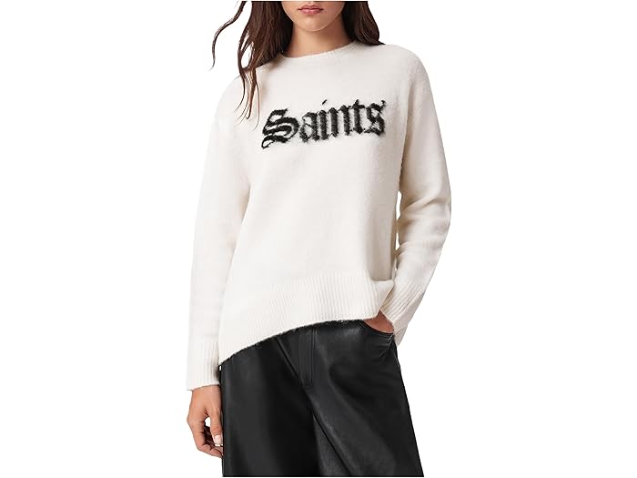 (取寄) オールセインツ レディース セインツ クルー AllSaints women Saints Crew Chalk White/Black