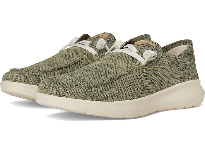 (���) ���ꥢ�å� ��� �ҥ� Ariat men Hilo Olive Green Knit