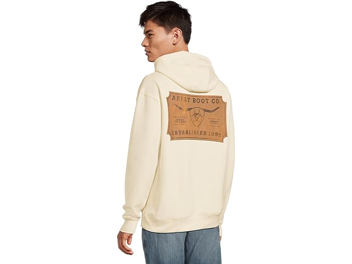 (取寄) アリアット メンズ シールド ブーディ Ariat men Shield Steerhead Hoodie Oatmeal
