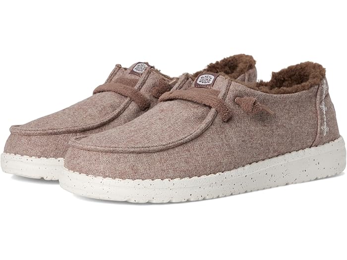 (取寄) ヘイ デュード レディース ウェンディ ウール コージー Hey Dude women Wendy Wool Cozy Walnut