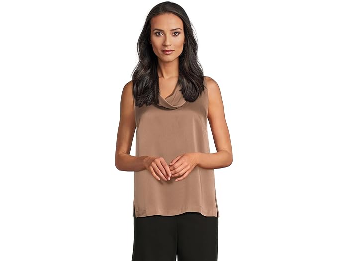 (取寄) ヴィンスカムート レディース スリーブレス カウル ネック トップ Vince Camuto women Sleevele..