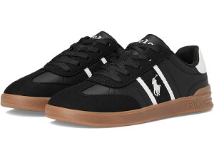 (取寄) ラルフローレン キッズ キッズ ヘリテージ コート 3 T-トゥ (ビッグ キッド) Polo Ralph Lauren Kids kids Heritage Court III T-Toe (Big Kid) Black/White