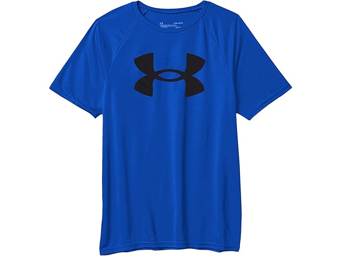 (取寄) アンダーアーマー キッズ ボーイズ テック ビッグ ロゴ ショート スリーブ (ビッグ キッズ) Under Armour Kids boys Tech Big Logo Short Sleeve (Big Kids) Royal/Black