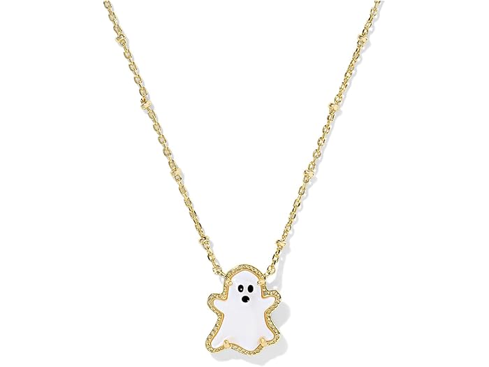 (取寄) ケンドラスコット レディース ゴースト ショート ペンダント ネックレス Kendra Scott women Ghost Short Pendant Necklace Gold White Mother of Pearl