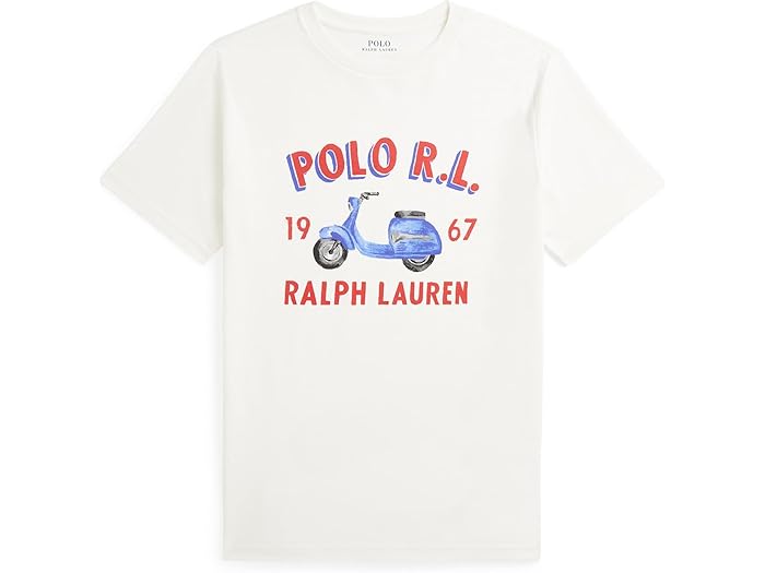 (取寄) ラルフローレン キッズ ボーイズ ロゴ コットン ジャージ ティー (ビッグ キッド) Polo Ralph Lauren Kids boys Logo Cotton Je..
