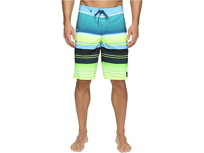 (取寄) クイックシルバー メンズ エブリデイ ストライプ ヴィー 21 ボードショーツ Quiksilver men Quiksilver Everyday Stripe Vee 21" Boardshorts Moroccan Blue